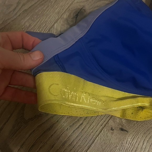 Calvin Klein Blue and Yellow Sports Bra - Picture 4 of 4